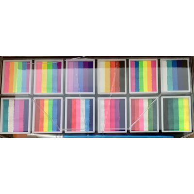 Joli’s Splitcake regenboog schminkpalet (L)12 x 5 kleuren 